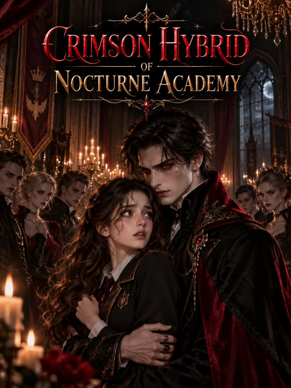 Cover of Crimson Hybrid of Nocturne Academy by Kerensa Umberly