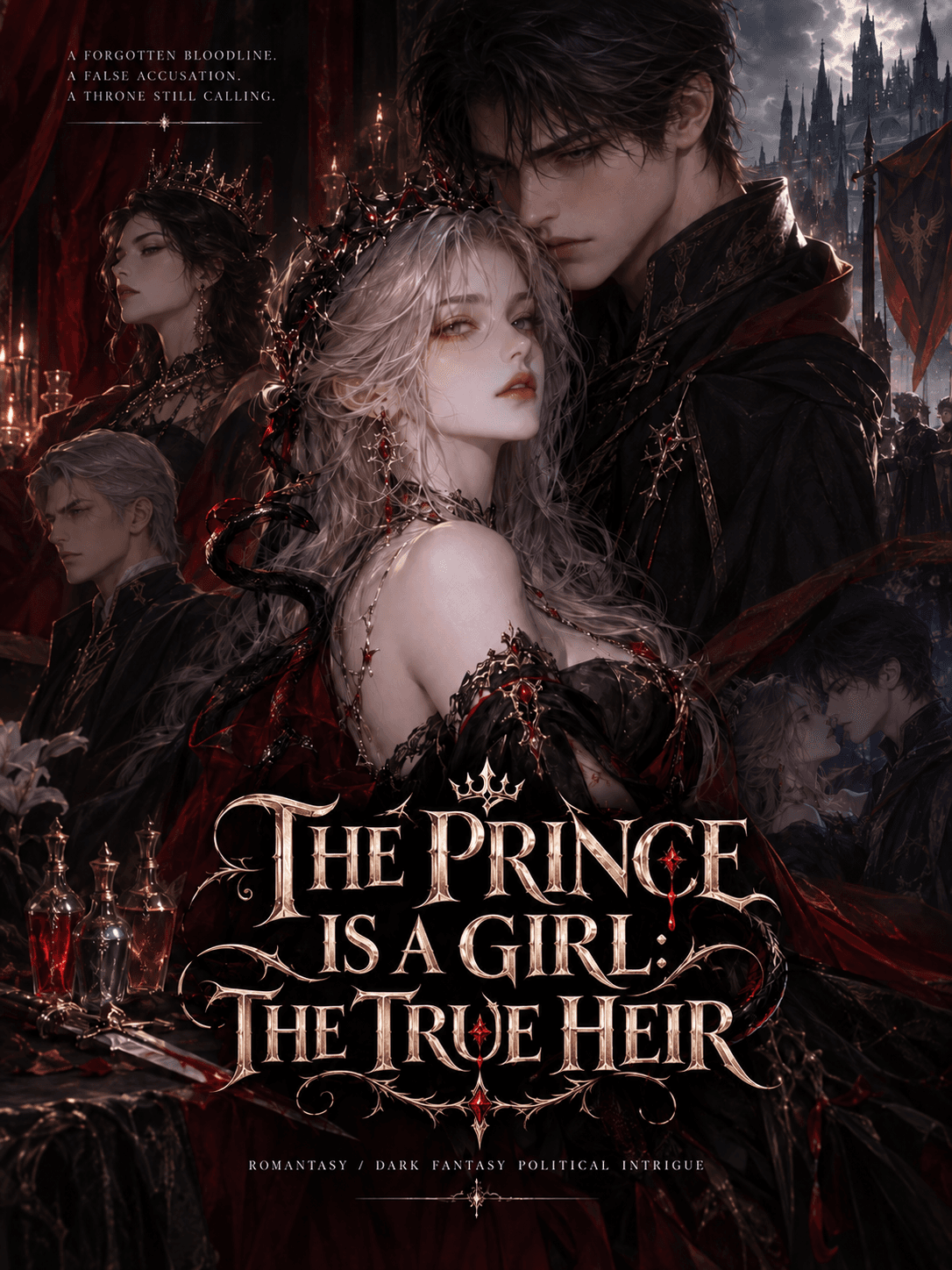 Cover of The Prince Is A Girl: The True Heir by Seraphine Duvane