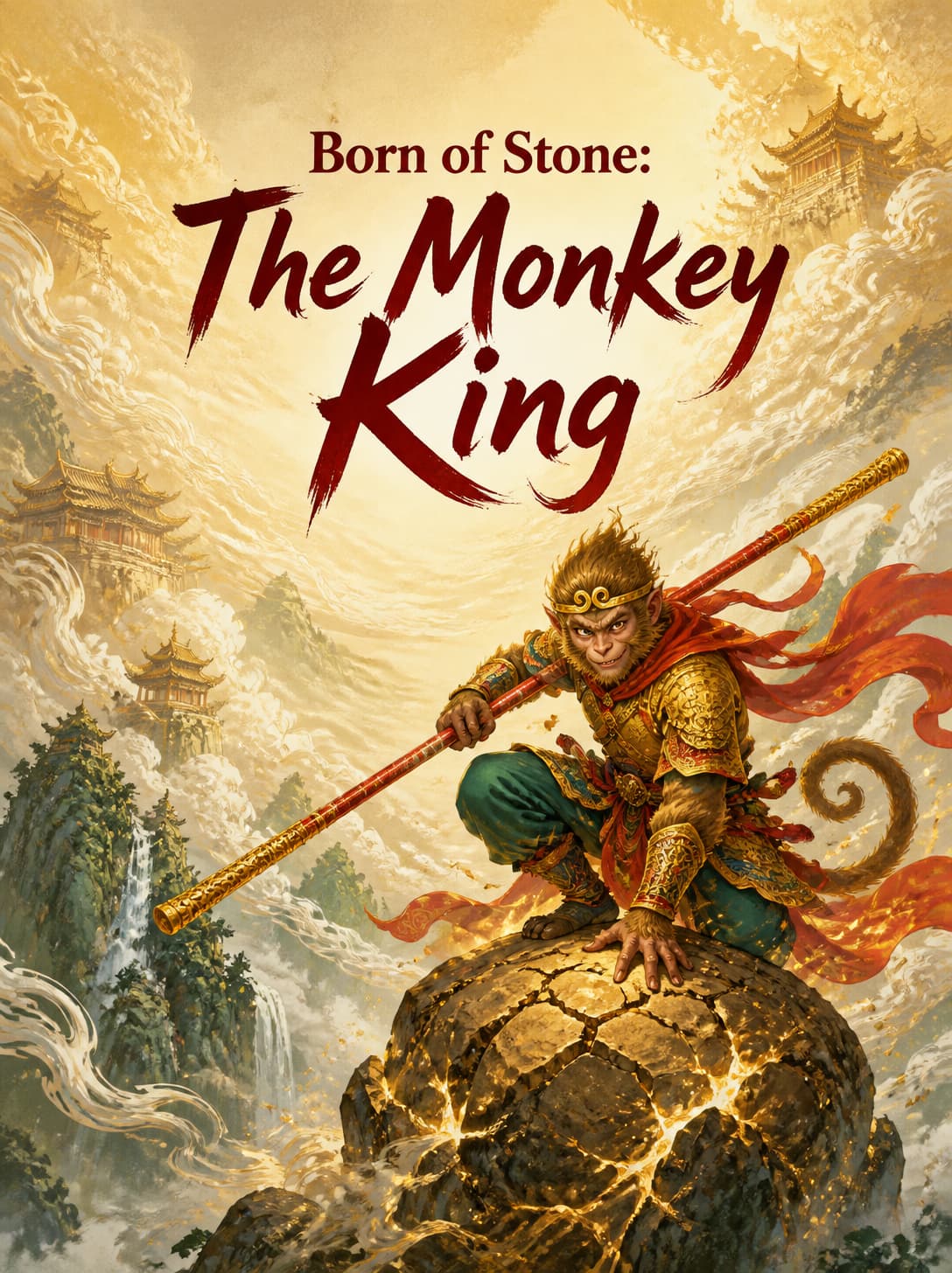 Cover of Born of Stone: The Monkey King by Verity Ashcombe