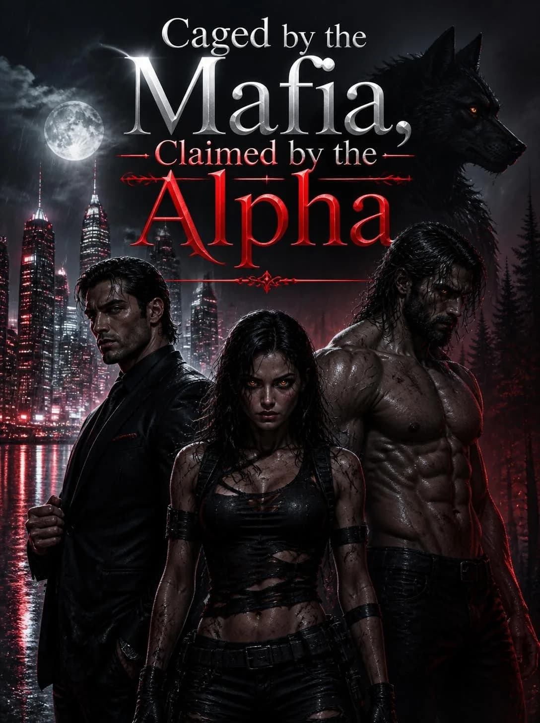 Cover of Caged by the Mafia, Claimed by the Alpha by Raven Holloway
